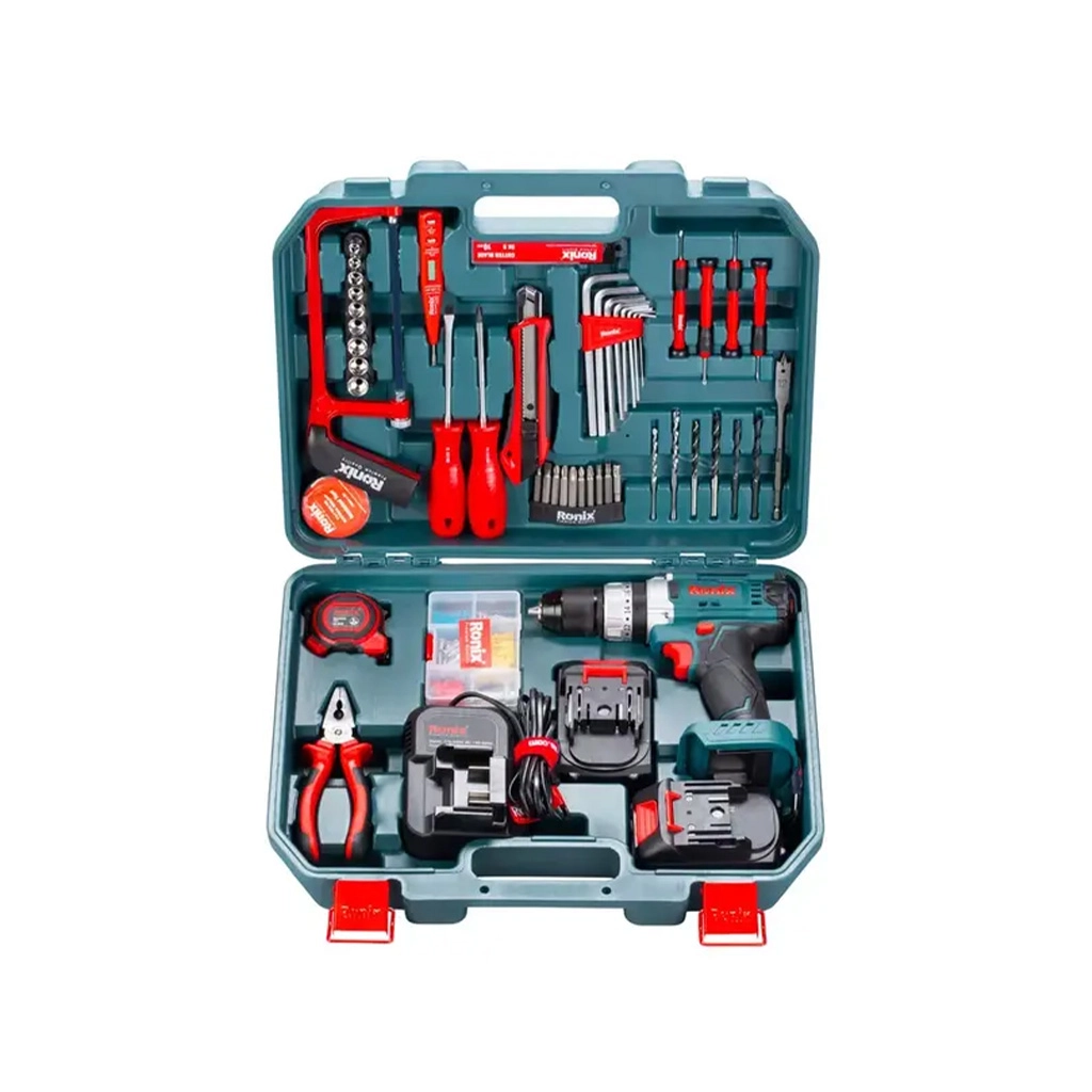 کیت دریل شارژی چکشی مدل RS-862 رونیکس