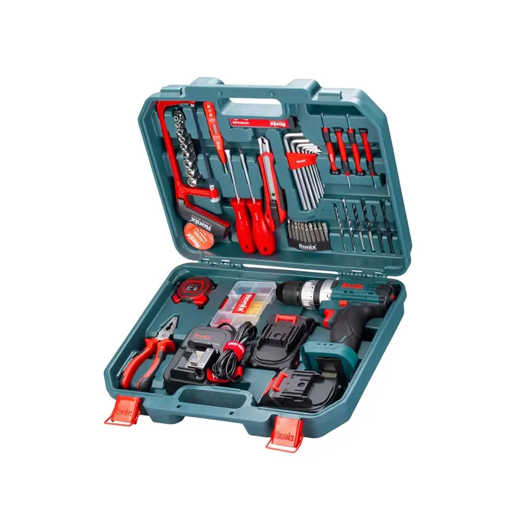 کیت دریل شارژی چکشی مدل RS-862 رونیکس