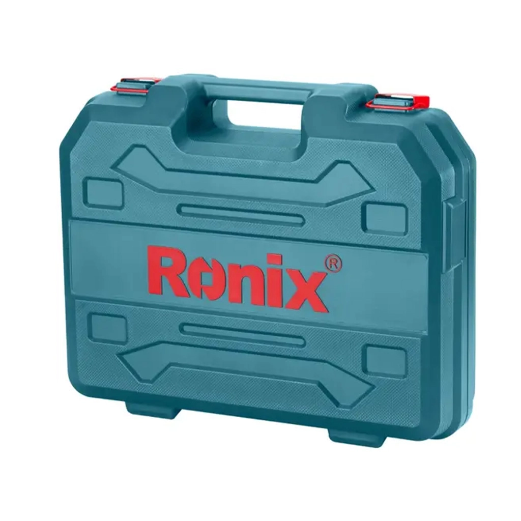 کیت دریل چکشی شارژی 20 ولت دو باطری 53 پارچه مدل RS-8619  رونیکس