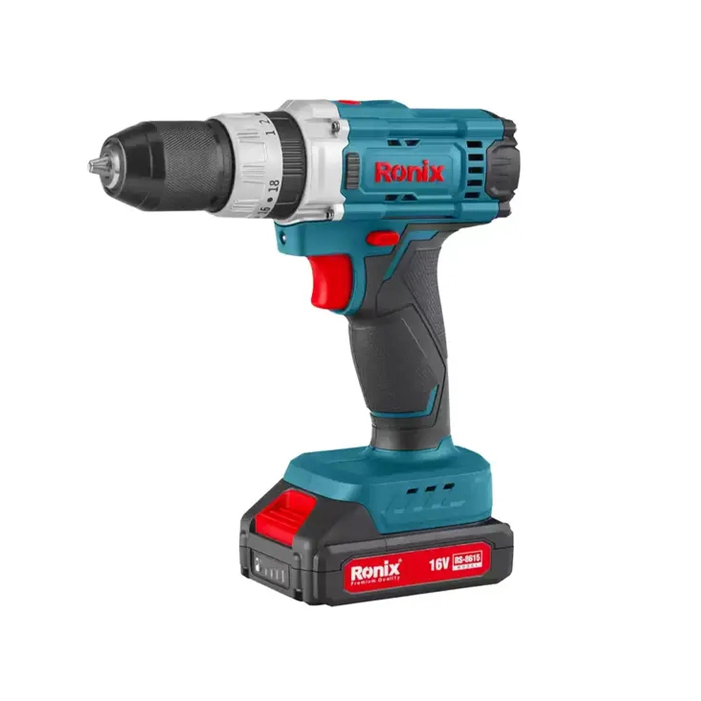 کیت دریل شارژی 16 ولت دو باطری 33 پارچه مدل RS-8615  رونیکس