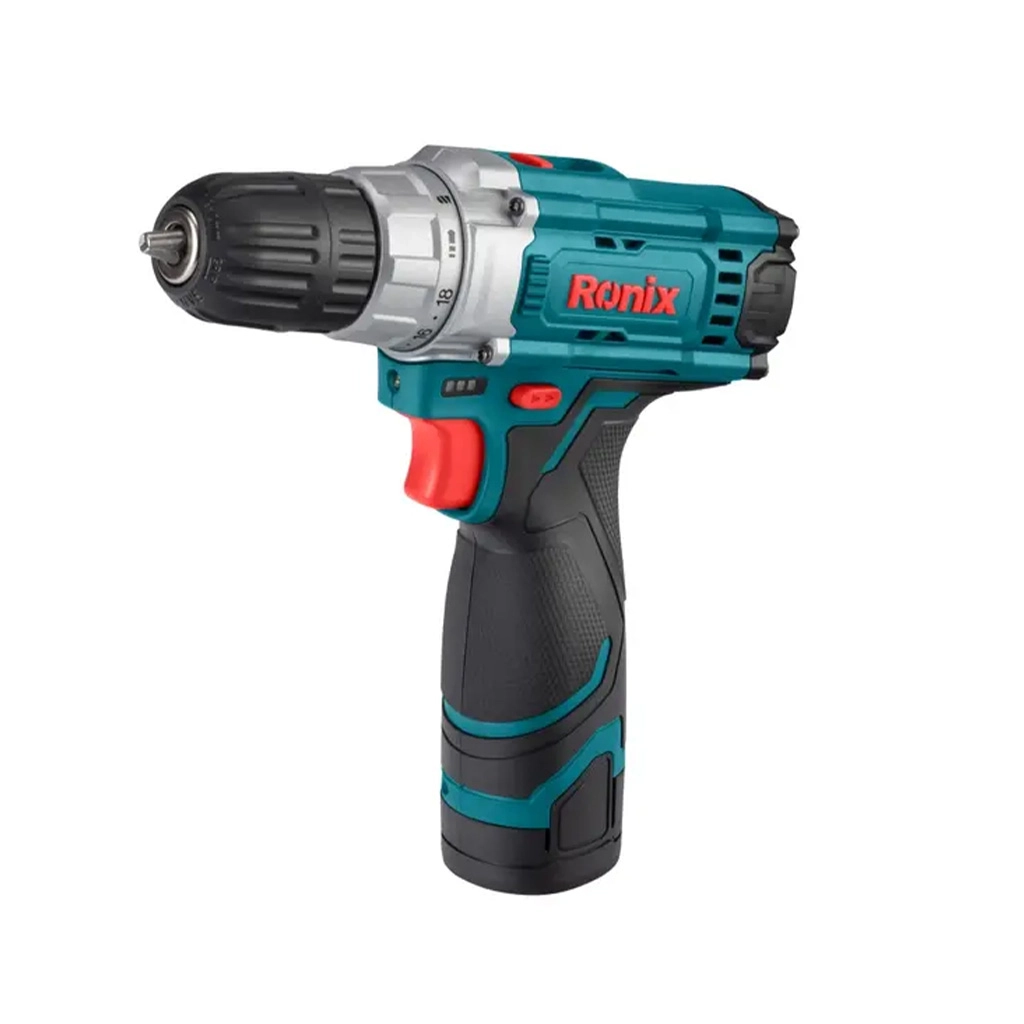 کیت دریل شارژی 12 ولت تک باطری 19 پارچه مدل RS-8613  رونیکس